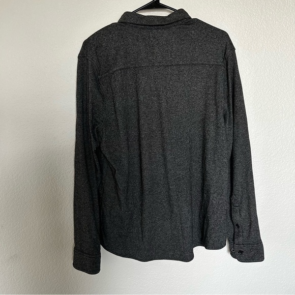 Marc Anthony Charcoal Heather Grey Button Down Soft Shirt - Picture 2 of 12
